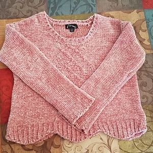 Girl's cozy chenille sweater